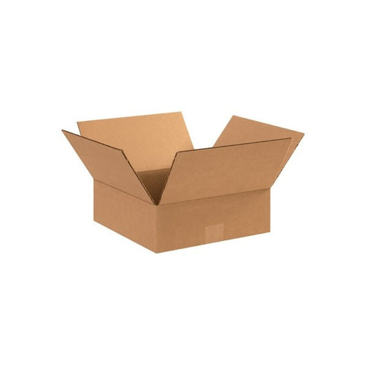 12 x 12 x 4'' Flat Corrugated Boxes, 25PK
