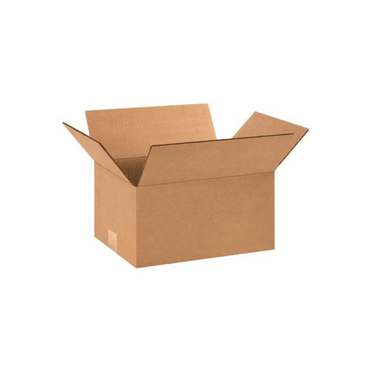 12-1/4 x 9-1/4 x 6'' Corrugated Boxes, 25PK