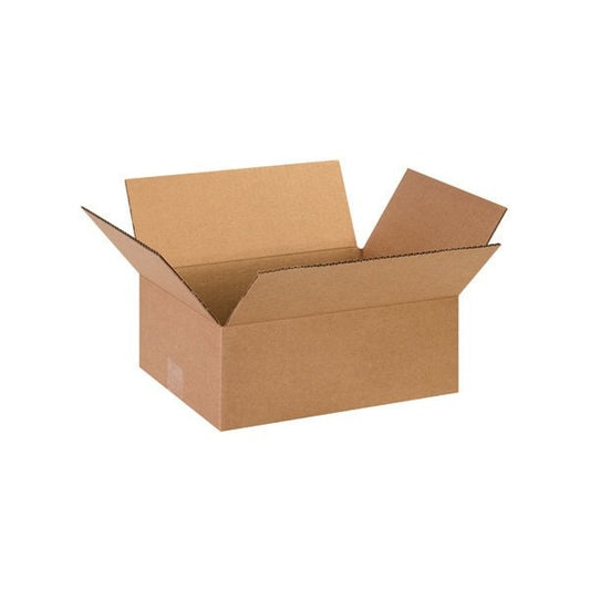 13 x 10 x 5'' Flat Corrugated Boxes, 25PK