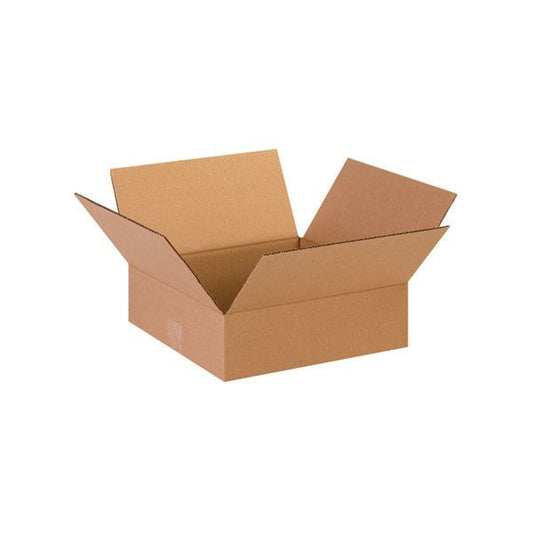 13 x 13 x 4'' Flat Corrugated Boxes, 25PK