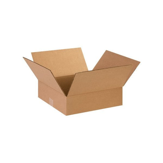 14 x 14 x 4'' Flat Corrugated Boxes, 25PK