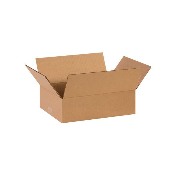 15 x 11 x 4'' Flat Corrugated Boxes, 25PK