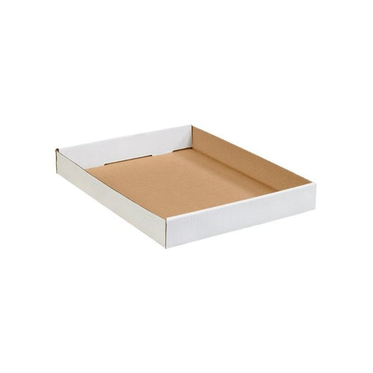15 x 12 x 1-3/4'' White Corrugated Trays, 50PK