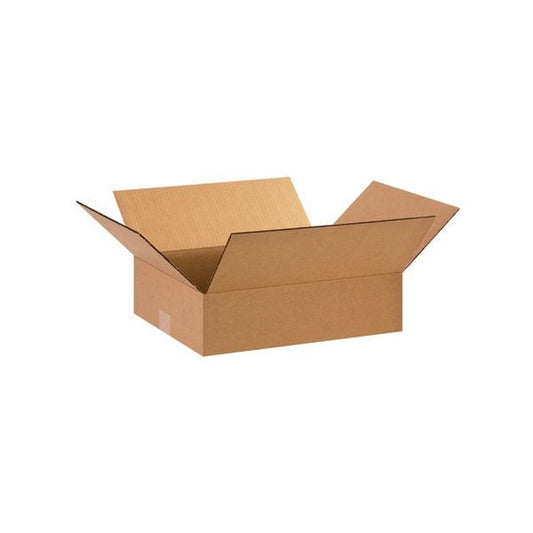 15 x 12 x 4'' Flat Corrugated Boxes, 25PK