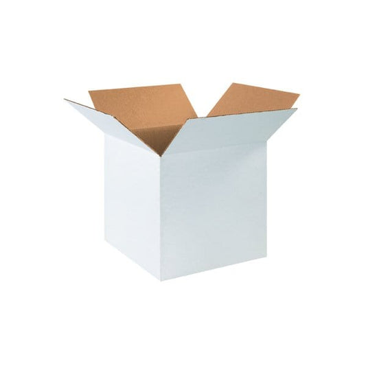 16 x 16 x 16'' White Corrugated Boxes, 25PK