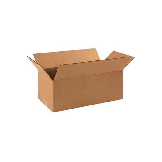 16 x 8 x 6'' Long Corrugated Boxes, 25PK