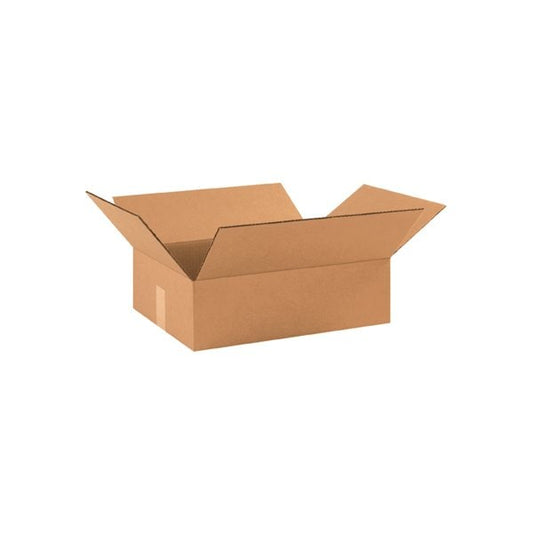 17-1/2 x 12 x 3'' Flat Corrugated Boxes, 25PK