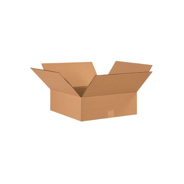 17 x 17 x 6'' Flat Corrugated Boxes, 20PK