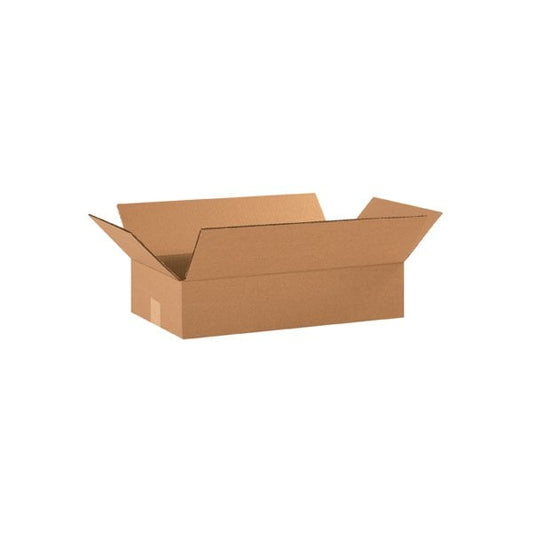 18 x 10 x 4'' Flat Corrugated Boxes, 25PK