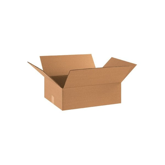 17 x 14 x 5'' Flat Corrugated Boxes, 25PK