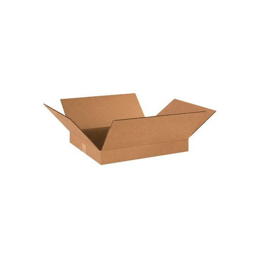 18 x 16 x 2'' Flat Corrugated Boxes, 25PK