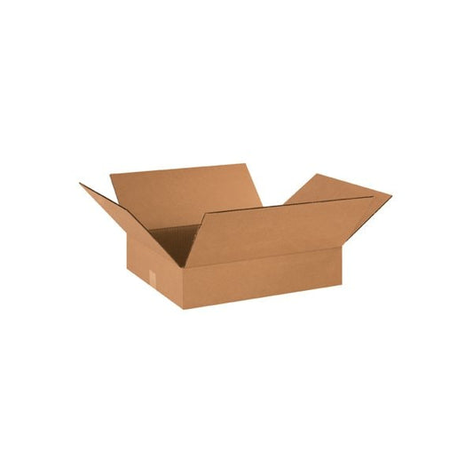 18 x 16 x 4'' Flat Corrugated Boxes, 25PK