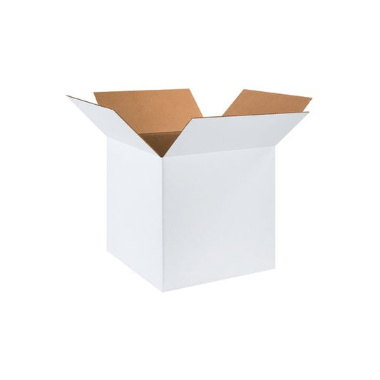 18 x 18 x 18'' White Corrugated Boxes, 20PK