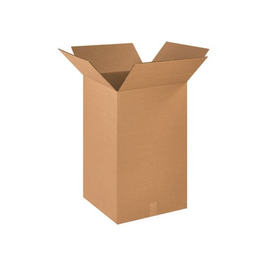Tall Cardboard Corrugated Boxes, 18"L x 18"W x 30"H, Kraft