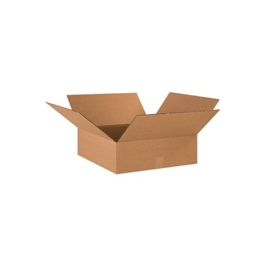 18 x 18 x 5'' Flat Corrugated Boxes, 25PK