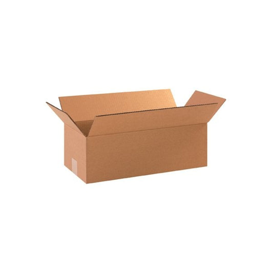 18 x 8 x 6'' Long Corrugated Boxes, 25PK