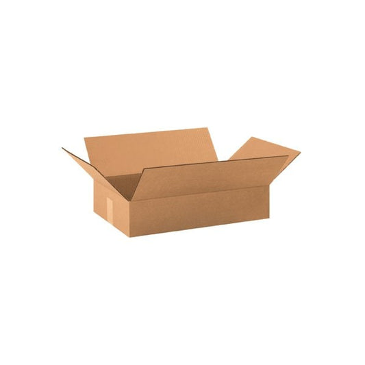 19 x 12 x 4'' Flat Corrugated Boxes, 25PK