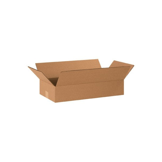 20 x 10 x 4'' Flat Corrugated Boxes, 25PK