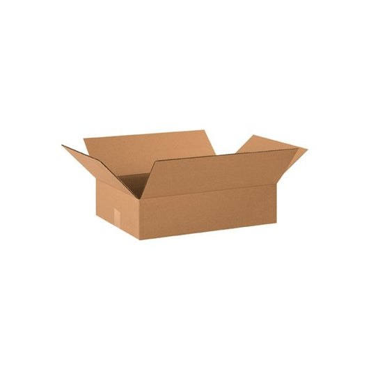 20 x 14 x 4'' Flat Corrugated Boxes, 25PK