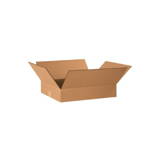 20 x 16 x 4'' Flat Corrugated Boxes, 25PK