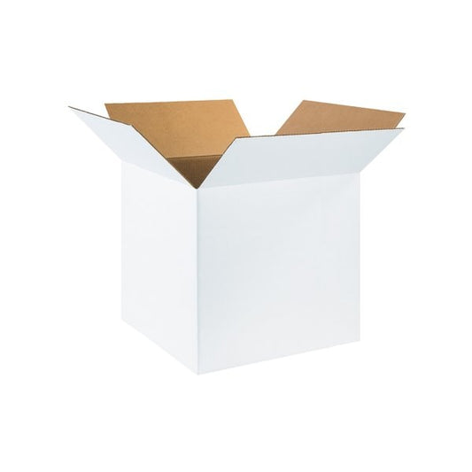 20 x 20 x 20'' White Corrugated Boxes, 10PK