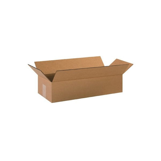 Long Cardboard Corrugated Boxes, 20"L x 8"W x 4"H, Kraft