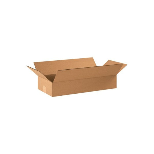22 x 10 x 4'' Flat Corrugated Boxes, 25PK