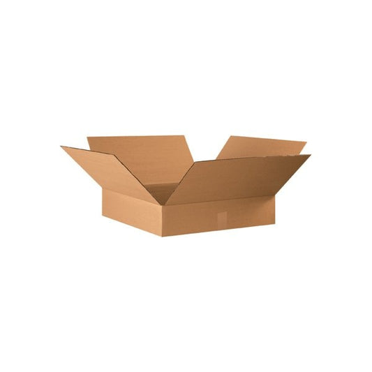 22 x 22 x 4'' Flat Corrugated Boxes, 10PK