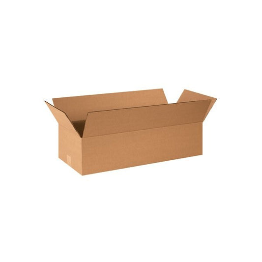 24 x 10 x 6'' Flat Corrugated Boxes, 25PK
