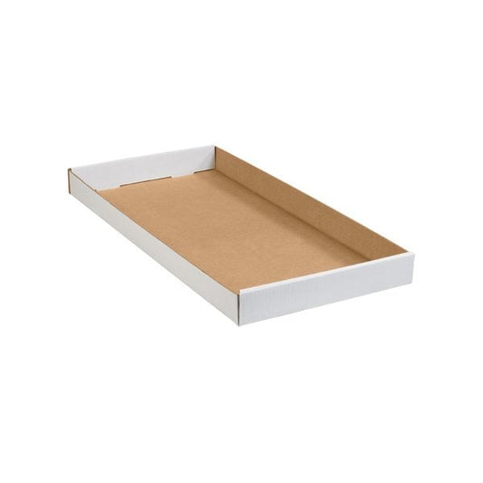 24 x 12 x 1-3/4'' White Corrugated Trays, 50PK