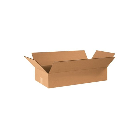 24 x 12 x 4'' Flat Corrugated Boxes, 25PK