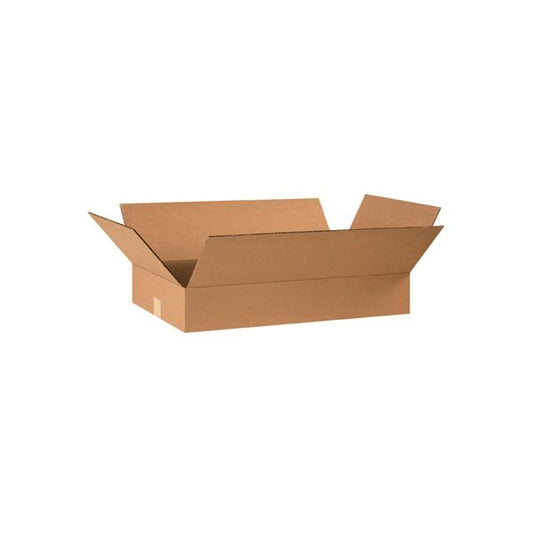 24 x 14 x 4'' Flat Corrugated Boxes, 25PK