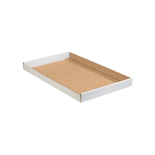 24 x 15 x 1-3/4'' White Corrugated Trays, 50PK