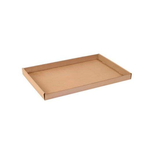 24 x 15 x 1-3/4'' Kraft Corrugated Trays, 50PK