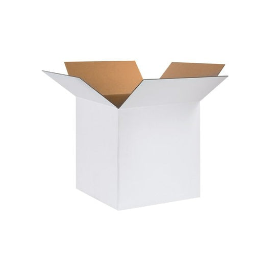 24 x 24 x 24'' White Corrugated Boxes, 10PK