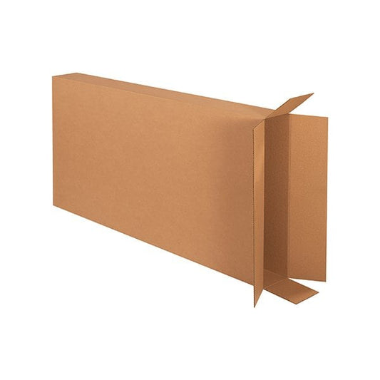 Side Loading Cardboard Corrugated Boxes, 28"L x 6"W x 52"H, Kraft