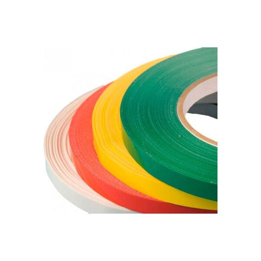 Tach-It Bag Sealing Tape, 3/8inW x 180 Yd., Yellow, 12/Pack