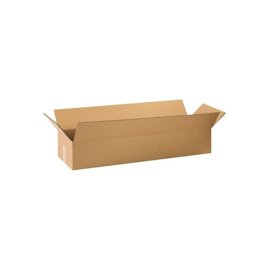 Long Cardboard Corrugated Boxes, 36"L x 10"W x 6"H, Kraft