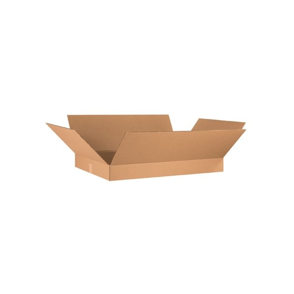 36 x 24 x 4'' Flat Corrugated Boxes, 10PK
