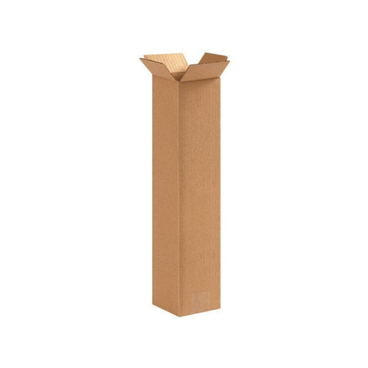 4 x 4 x 16'' Tall Corrugated Boxes, 25PK