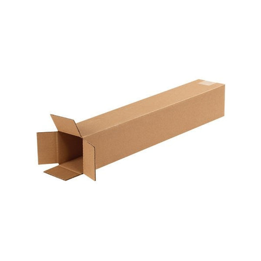 4 x 4 x 24'' Tall Corrugated Boxes, 25PK