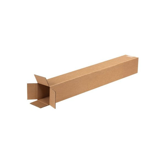 Tall Cardboard Corrugated Boxes, 4"L x 4"W x 32"H, Kraft