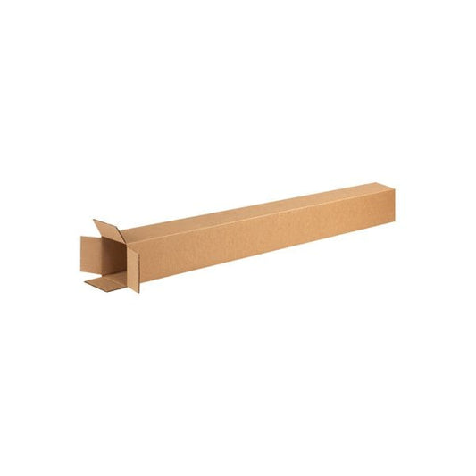 Tall Cardboard Corrugated Boxes, 4"L x 4"W x 72"H, Kraft