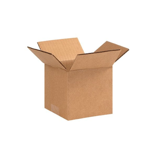 5 x 5 x 4'' Corrugated Boxes, 25PK