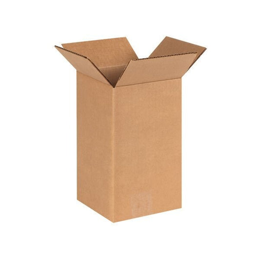 6 x 6 x 10'' Tall Corrugated Boxes, 25PK
