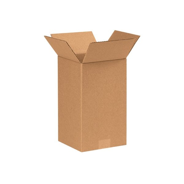 7 x 7 x 12'' Tall Corrugated Boxes, 25PK