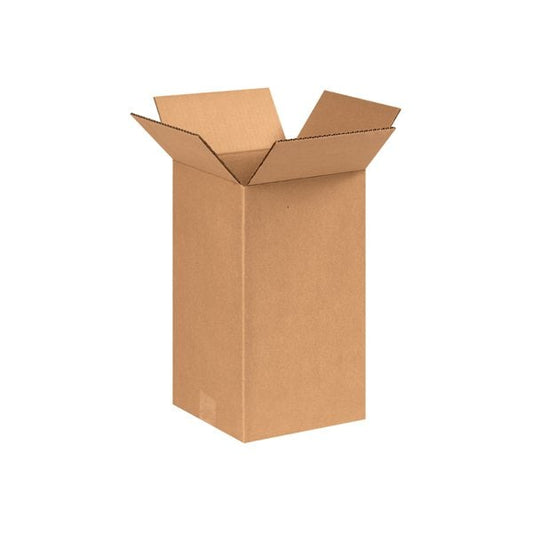 8 x 8 x 14'' Tall Corrugated Boxes, 25PK