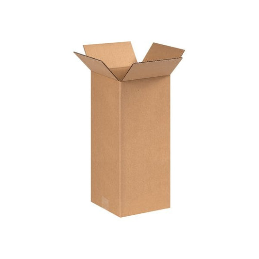 8 x 8 x 17'' Tall Corrugated Boxes, 25PK