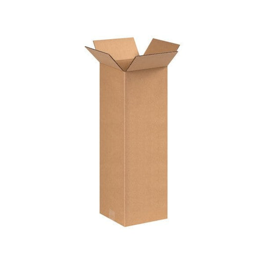 8 x 8 x 24'' Tall Corrugated Boxes, 25PK