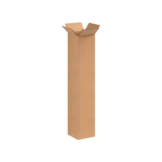 8 x 8 x 40'' Tall Corrugated Boxes, 20PK